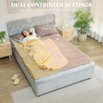 Heated Electric Blanket, Warm Throw Blanket With 5 Heating Levels, 10 Hour Auto-Off Timer, Grey - Image 3