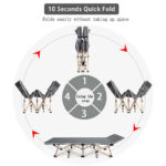 Heavy Duty Single Folding Bed  Camping Travel Guest Lightweight - Image 3