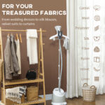 1800W Standing Clothes Steamer, With Accessories - Grey - Image 3