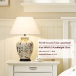 American Rustic Countryside Floral And Bird Full-Copper Ceramic Living Room Light Fixture In A Simple Modern Retro Style - Image 5