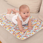 Cotton Baby Changing Mat, Waterproof Baby Bed Changing Mat - Image 4