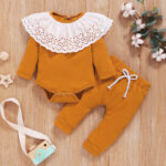 Solid color pit strip romper suit - Image 2