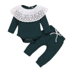 Solid color pit strip romper suit - Image 9