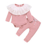 Solid color pit strip romper suit - Image 6