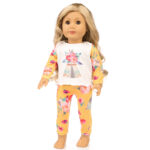Doll Pajama Set American Girl Shaf Doll Clothes - Image 3