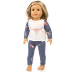 Doll Pajama Set American Girl Shaf Doll Clothes - Image 6