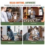 Foosball Table, 55 Inch Standard Size Foosball Table, Indoor Full Size Foosball Table For Home, Family, And Game Room, Soccer With Foosball Table Set, Includes 4 Balls And 4 Cup Holders - Image 5