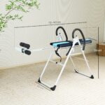 Foldable Gravity Inversion Table Back Therapy Home Fitness Bench Black - Image 4