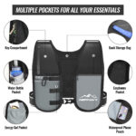 Nepfaivy Running Vest Women And Men  Reflective Running Vest With 6 Pockets  Waterproof Phone Holder  Adjustable Waist & Chest Band  Lightweight Hydration Running Vest For Outdoor Running Cycling - Image 6