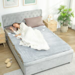 Heated Electric Blanket, Warm Throw Blanket With 5 Heating Levels, 10 Hour Auto-Off Timer, Grey - Image 2