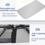 4-Wheel Portable Pet Stroller With Breathable Mesh Puppy Stroller Cat Stroller--black - Image 3