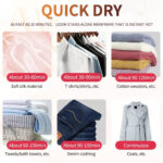 Electric Clothes Dryer 1500W 2Tier Indoor Heated Drying Machine Airer Rack Cover - Image 2