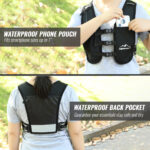 Nepfaivy Running Vest Women And Men  Reflective Running Vest With 6 Pockets  Waterproof Phone Holder  Adjustable Waist & Chest Band  Lightweight Hydration Running Vest For Outdoor Running Cycling - Image 2