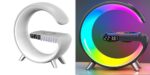 New Intelligent G Shaped LED Lamp Bluetooth Speake Wireless Charger Atmosphere Lamp App Control For Bedroom Home Decor - Image 4