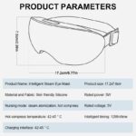 Steam Therapy Mask, Smart Hot Steam Eye Mask For Dark Circles Dry Eyes White - Image 6