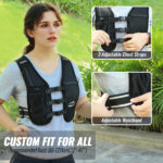 Nepfaivy Running Vest Women And Men  Reflective Running Vest With 6 Pockets  Waterproof Phone Holder  Adjustable Waist & Chest Band  Lightweight Hydration Running Vest For Outdoor Running Cycling - Image 8