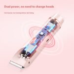 2 In 1 Hair Remover Women's Double Head Shaver Private Pubic Hair Trimmer Electric Razor Wet Dry Electric Body Hair - Image 8