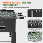 Foosball Table, 55 Inch Standard Size Foosball Table, Indoor Full Size Foosball Table For Home, Family, And Game Room, Soccer With Foosball Table Set, Includes 4 Balls And 4 Cup Holders - Image 3