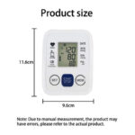 Multifunctional Advanced Upper Arm Blood Pressure Monitor With Adjustable Armband, Large Display And Dual 99 Reading Memory Function For Convenient Home Monitoring - Image 2