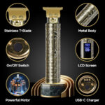 Professional Mens Hair Clippers Shaver Trimmers Machine Cordless Beard Electric - Image 10