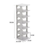 7 Tier Home Organiser Footwear Stand Shoe Rack Tall Storage Shelf Unit Cabinet - Image 6