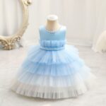 Children's Dress Color Matching Princess Dress Birthday Banquet Skirt - Image 10