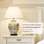 American Rustic Countryside Floral And Bird Full-Copper Ceramic Living Room Light Fixture In A Simple Modern Retro Style - Image 2