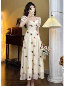 Summer Seaside Vacation French Dress Women - Image 10