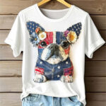 Womens Fashion Short-Sleeve Top With 3D Digital Print - Image 5
