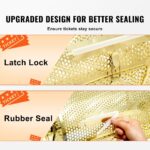 Raffle Drum, 11.6 X Ø7.48 Inch Brass Plated Raffle Ticket Spinning Cage, Holds 2500 Tickets Or 100 Ping Pong Balls, Metal Lottery Spinning Drawing With Wooden Turning Handle, For Bingo Ballot Pa - Image 3