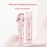 2 In 1 Hair Remover Women's Double Head Shaver Private Pubic Hair Trimmer Electric Razor Wet Dry Electric Body Hair - Image 6