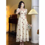 Summer Seaside Vacation French Dress Women - Image 6