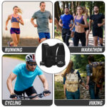 Nepfaivy Running Vest Women And Men  Reflective Running Vest With 6 Pockets  Waterproof Phone Holder  Adjustable Waist & Chest Band  Lightweight Hydration Running Vest For Outdoor Running Cycling - Image 9