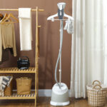 1800W Standing Clothes Steamer, With Accessories - Grey - Image 2