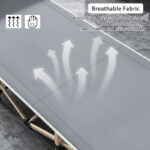 Heavy Duty Single Folding Bed  Camping Travel Guest Lightweight - Image 4