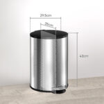 20L Stainless Steel Compact Home Bin - Image 4