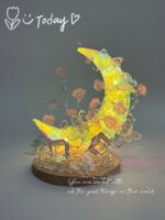 Water Moon Butterfly Small Night Lamp Atmosphere Handicraft DIY Material - Image 5