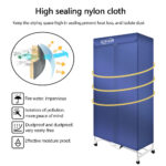 Electric Clothes Dryer 1500W 2Tier Indoor Heated Drying Machine Airer Rack Cover - Image 9