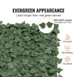 Ivy Privacy Fence, 1.5 X 4m Artificial Green Wall Screen, Greenery Ivy Fence W/ Mesh Cloth Backing And Strengthened Joint, Faux Hedges Vine Leaf Decoration For Outdoor Garden, Yard, Balcony - Image 5