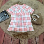 Womens V-neck Striped Patchwork Blouse - Image 3