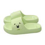Cute Bear Home Slippers Summer Fashion Thick Bottom Non-slip Bathroom Slipper Women Men Couples Shoes - Image 6