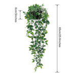 4 Pack Artificial Hanging Plants In Pots Indoor Fake Trailing Plants Home Room - Image 6