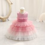 Children's Dress Color Matching Princess Dress Birthday Banquet Skirt - Image 8
