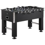 Foosball Table, 55 Inch Standard Size Foosball Table, Indoor Full Size Foosball Table For Home, Family, And Game Room, Soccer With Foosball Table Set, Includes 4 Balls And 4 Cup Holders