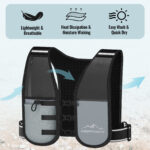 Nepfaivy Running Vest Women And Men  Reflective Running Vest With 6 Pockets  Waterproof Phone Holder  Adjustable Waist & Chest Band  Lightweight Hydration Running Vest For Outdoor Running Cycling - Image 7