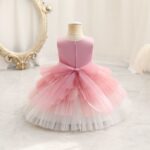 Children's Dress Color Matching Princess Dress Birthday Banquet Skirt - Image 3