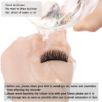 UK 40 PiecesBox Reusable Self-Adhesive Eyelash Glue Strip False Eyelashes Black - Image 5