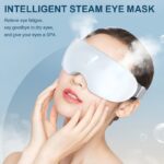 Steam Therapy Mask, Smart Hot Steam Eye Mask For Dark Circles Dry Eyes White - Image 2