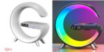 New Intelligent G Shaped LED Lamp Bluetooth Speake Wireless Charger Atmosphere Lamp App Control For Bedroom Home Decor - Image 5