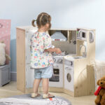 Kids Kitchen Playset, With Accessories, Storage Space - Image 2